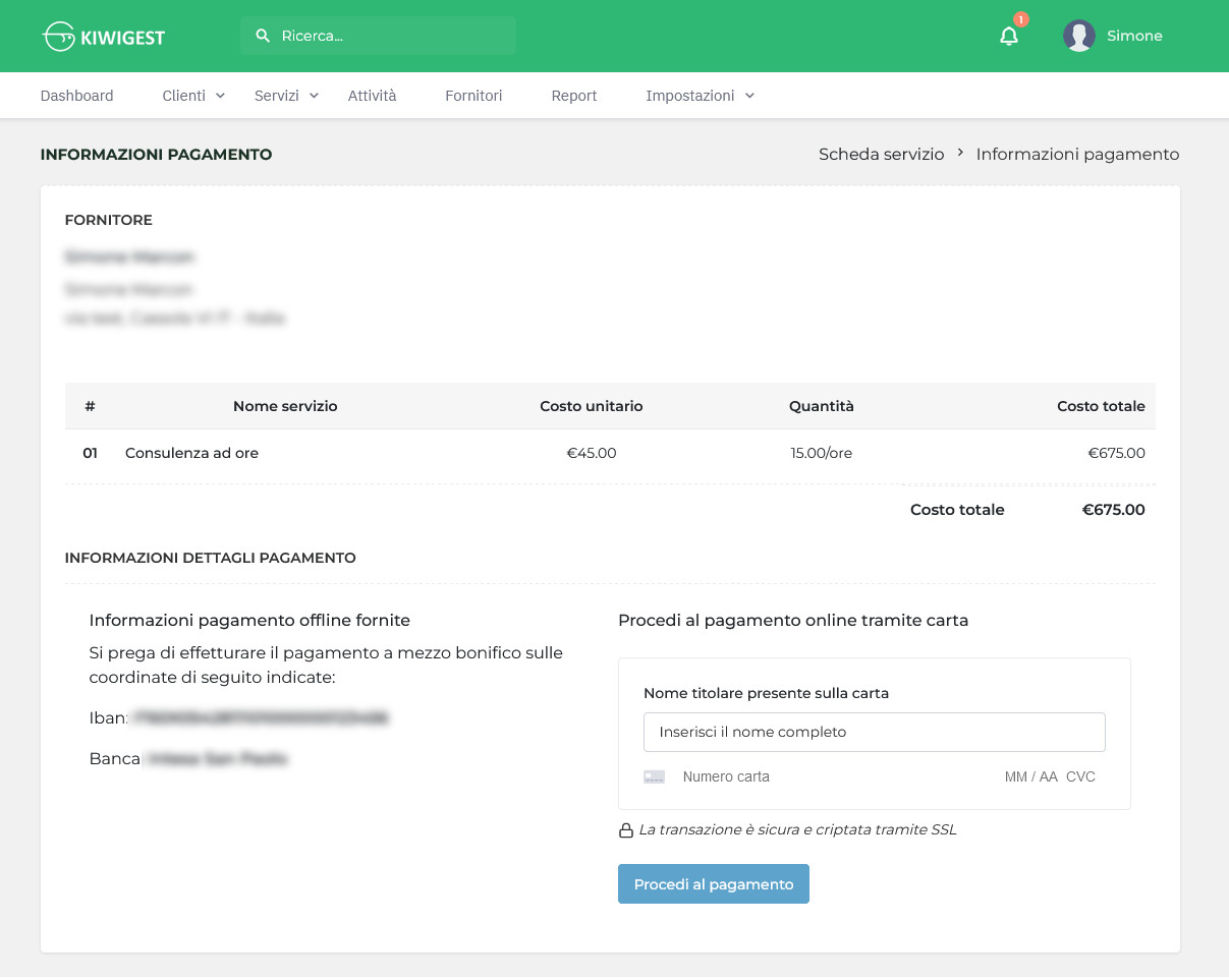 KiwiGest Pagamento online
